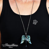 COLLIER ANGE ABALONE BROCHE